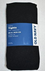 Old Navy Tights Size XS-S Black Control Top Women's New - Picture 1 of 4