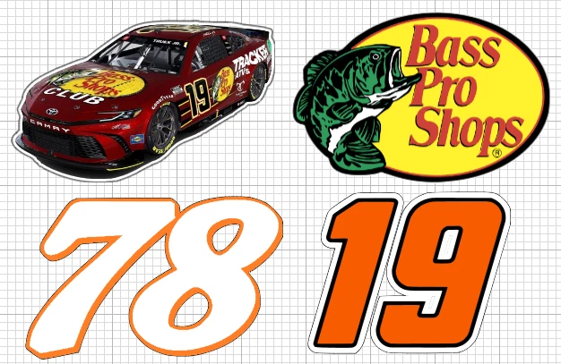 Martin Truex JR 4 piezas HQ Impermeable Calcomanía Juego de pegatinas Nascar Foto 1 de 1