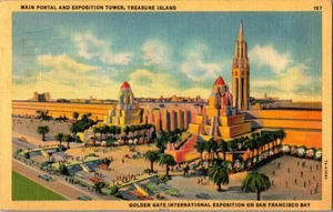 Main Portal Exposition Tower Treasure Island Golden Gate San Francisco CA 1939 - Picture 1 of 1