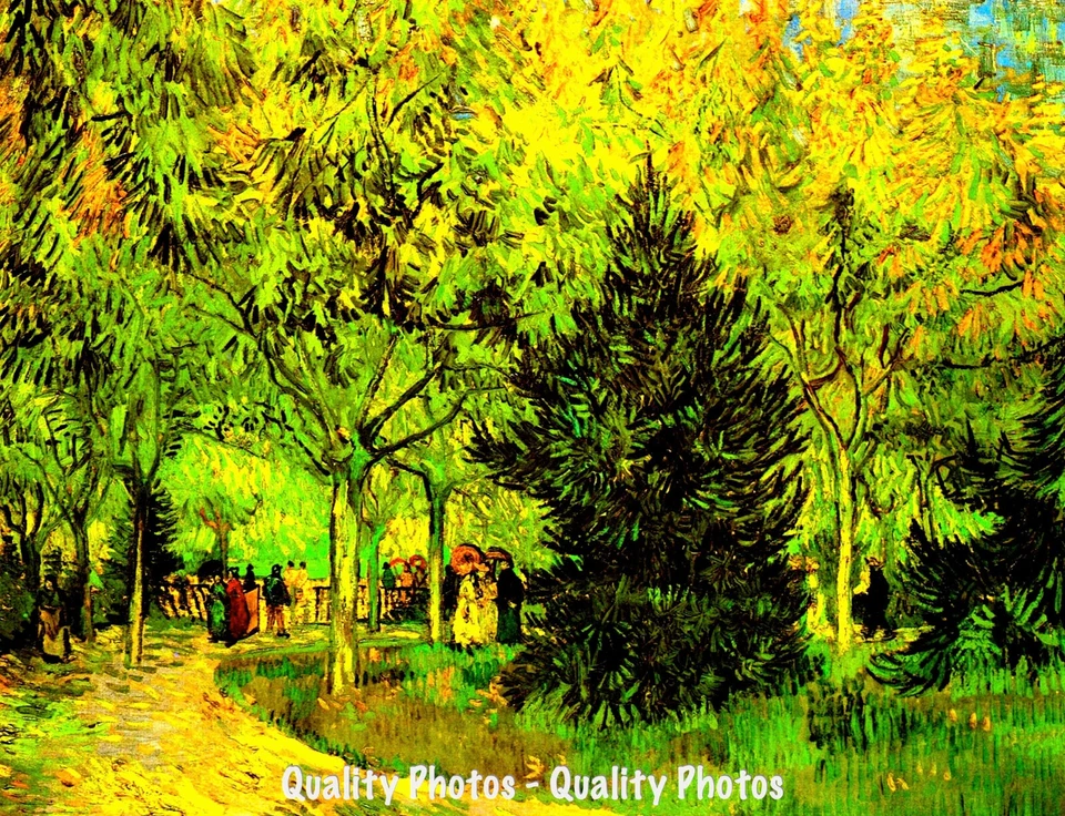 Impresión fotográfica A Lane in the Garden 8,5x11" Vincent Van Gogh impresionismo bellas artes Foto 1 de 1