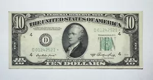 1950 A $10 Federal Reserve STAR Note Green Seal - Picture 1 of 2