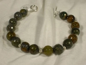 7in  Agate Bead Bracelet - Picture 1 of 1
