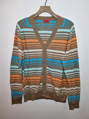 Vintage Pringle Of Scotland Striped Cardigan Mens Size Medium - Image 1 of 4