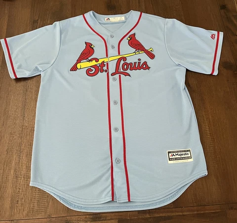 St. Louis Cardinals Mens Majestic Coolbase Matt Carpenter Jersey Large Cover