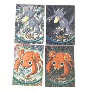 Tarjetas coleccionables holográficas Golduck Paras 55 46 Nintendo 1999 Topps Pokemon - Imagen 1 de 2