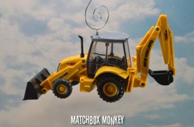 Custom New Holland B110C Front Loader Backhoe Christmas Ornament Deere CAT Deere - Image 1 of 4