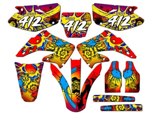Kit de gráficos CR 125 R ZANY 2004-2012 rojo Senge compatible con Honda - Imagen 1 de 10