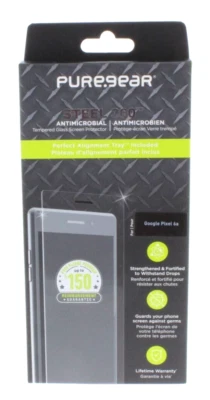 Pure Gear Steel 360 Screen Protector with Alignment Tray for Google Pixel 6a - Image 1 of 2