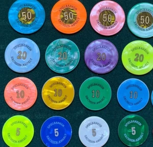 Casino Jetons Spielbank original Chips 16 Chips - Bild 1 von 1