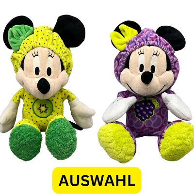 Disney NICOTOY Minnie Mouse Maus Stofftier Kiwi Jumpsuit -oder- Traube ca 30 cm - Bild 1 von 4