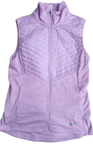 Nike Women's Essential Running Vest Thermore Pink Size SMALL CU3306-680 #391 - Picture 1 of 4