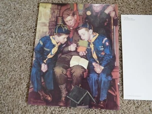 CF SCOUT BSA NORMAN ROCKWELL ""DER RICHTIGE WEG"" ÜBERGRÖSSE POSTKARTE BRAUN BIGELOW!! - Bild 1 von 3