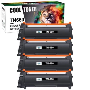 4PK HY TN660 Toner Cartridge For Brother TN630 MFC-L2700DW HL-L2300D DCP-L2540DW - Picture 1 of 11