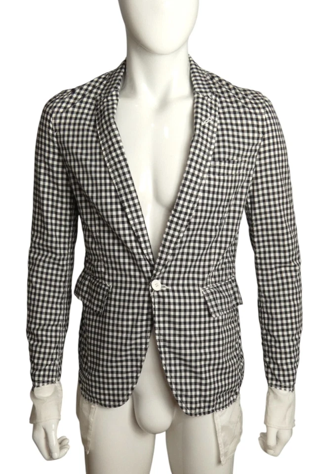 COMME DES GARCONDS- 2014 NWT Gingham Blazer, Size Small - Изображение 1 из 4