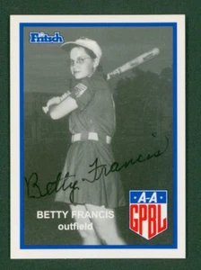 1995 Fritsch AAGPL Signed Baseball Card - #66 Betty Francis - Signed, MINT - Picture 1 of 2