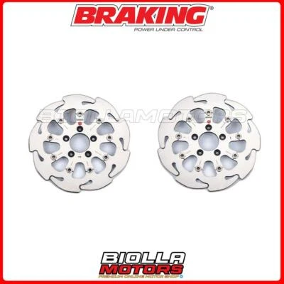 KIT DISCHI FRENO ANTERIORE BRAKING HARLEY DAVIDSON FXDX DYNA SUPER GLIDE T-SPORT Foto 1 de 4