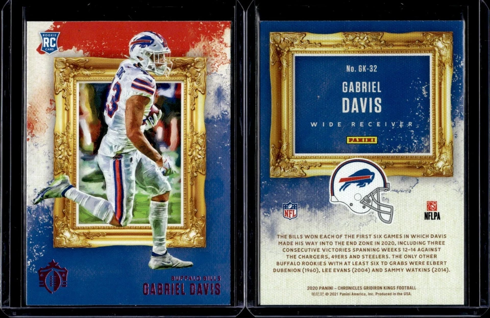 2020 Panini Chronicles Gridiron Kings Pink #GK-32 Gabriel Davis Rookie RC - Image 1 of 1