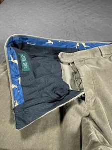 Pantalone uomo Lauren Ralph Lauren in velluto a coste marrone 32x28 (NO TAGLIA ETICHETTA TROVATA) - Foto 1 di 6