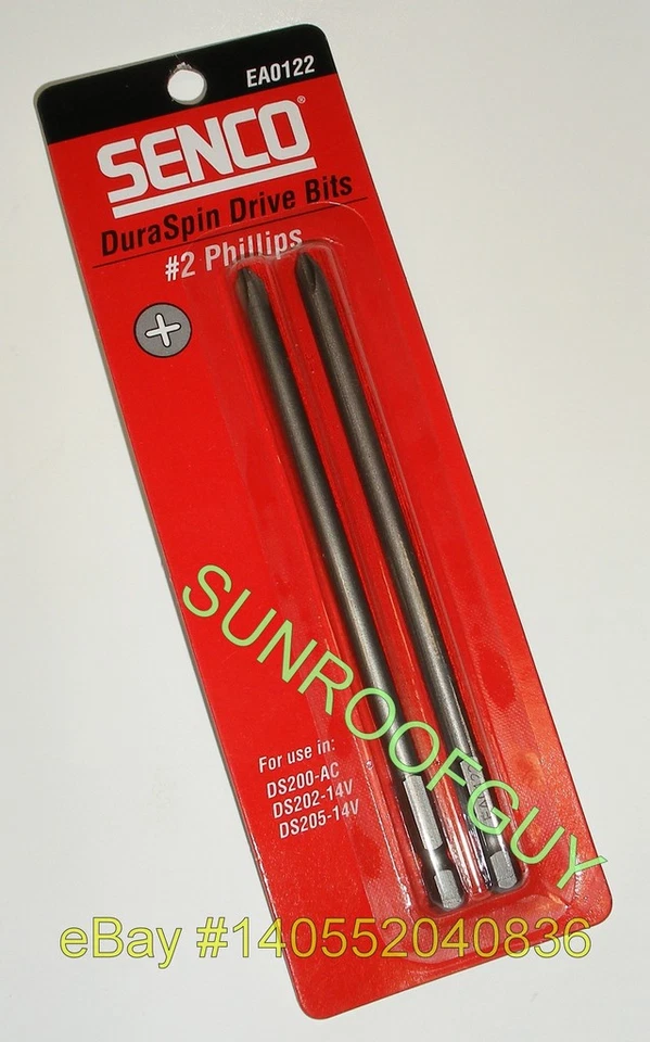 SENCO #2 Phillips DuraSpin Drive Bit Set (2/pk) (EA0122) - NEW - Изображение 1 из 1