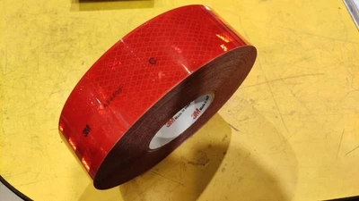 3M 983 series 2" x 50 Yards Diamond Grade Reflective Retro Reflective Tape - red - Image 1 of 4
