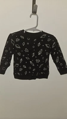 Suéter Garanimals Negro Con Dinosaurios Talla 18 Meses Foto 1 de 4