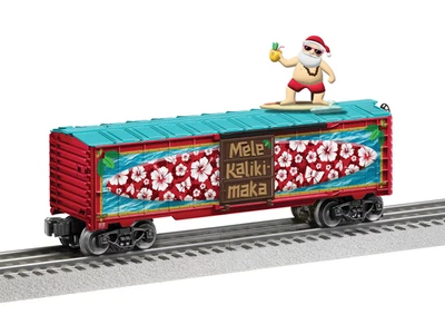 Lionel 2528720 Christmas Surfing Santa Boxcar Train O Gauge Mele Kalikimaka - Image 1 of 4