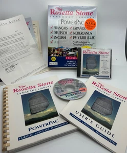Rosetta Stone Power Pac Language Library CD-Rom Spanish German French German + - Picture 1 of 9