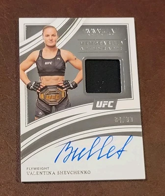 2022 Panini UFC Immaculate VALENTINA SHEVCHENKO ON CARD AUTO RELIC /99 - Image 1 of 3