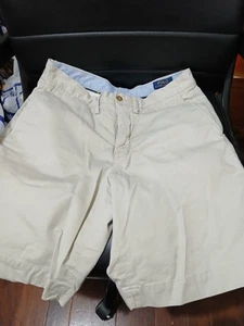 NWOT Polo Ralph Lauren Mens Shorts White 30 Stretch Straight Fit Chino - Picture 1 of 9