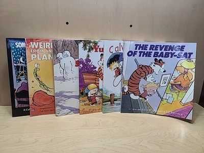 Calvin & Hobbes Bill Watterson Comic Strip Collection Lot of 6 Books Scholastica - image 1 of 4