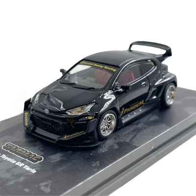Modellino Auto Tarmac Global64 1/64 Pandem Toyota GR Yaris Black - Immagine 1 di 4