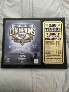 LSU sports memorabilia 2007 BCS National Champions Plaque @ Superdome 👑!! - Bild 1 von 2