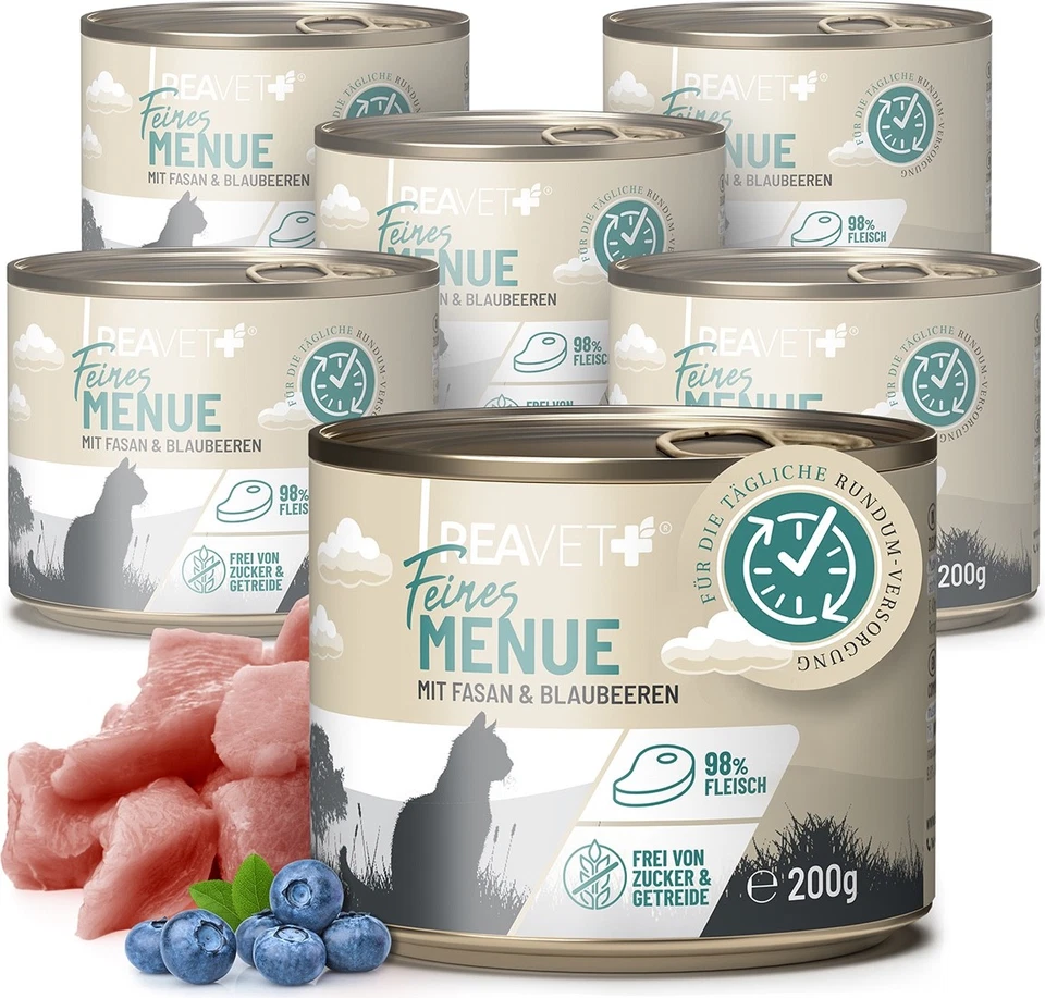 REAVET Katzenfutter 200g Katzen-Nassfutter Dose - Bild 1 von 1