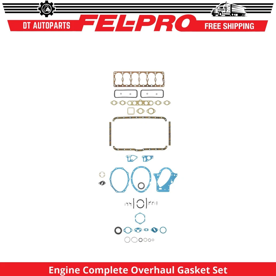Juego completo de juntas de revisión Fel-Pro para motor serie P310 1958-1959 3,8 L Foto 1 de 1