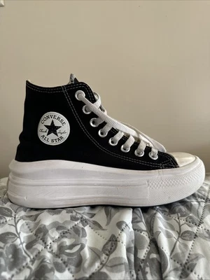 Talla 5 - Converse Chuck Taylor All Star Lift High Negro Blanco W Foto 1 de 3
