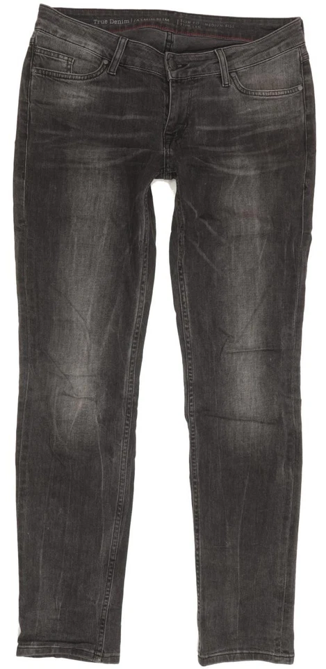 Pantalones de mezclilla elásticos ajustados rectos carbón Mustang Jasmin para mujer W31 L32 (94380) Foto 1 de 4