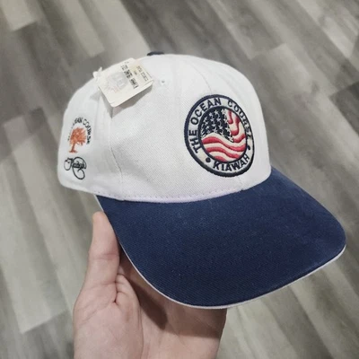 NUEVO CON ETIQUETAS The Ocean Course Kiawah Sombrero Correa Golf Informal Defecto Foto 1 de 4