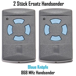 zwei Stück Handsender Ersatz Kompatibel Mit Hormann 868 MHz HSM 4 2 HS 4 HSP HSD - Bild 1 von 9