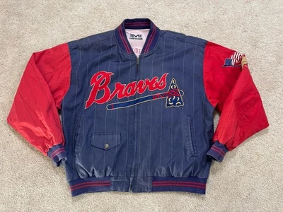 Vintage Atlanta Braves Coopeerstown Collection Jacket Men’s L Embroidered MLB - Image 1 of 4