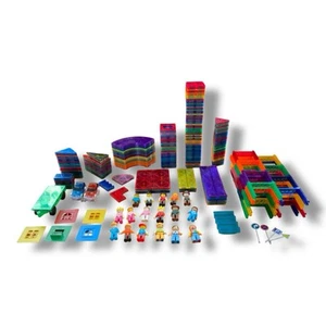 Huge Lot Mixed Magna Tiles/Picasso Tiles/Unbranded Building Blocks/Shapes - Picture 1 of 9