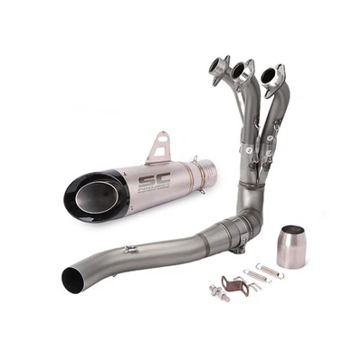 Fits Yamaha MT-09 FZ09 XSR900 2021-2025 Full Exhaust Muffler System Header Pipe — 第 1/4 张图片