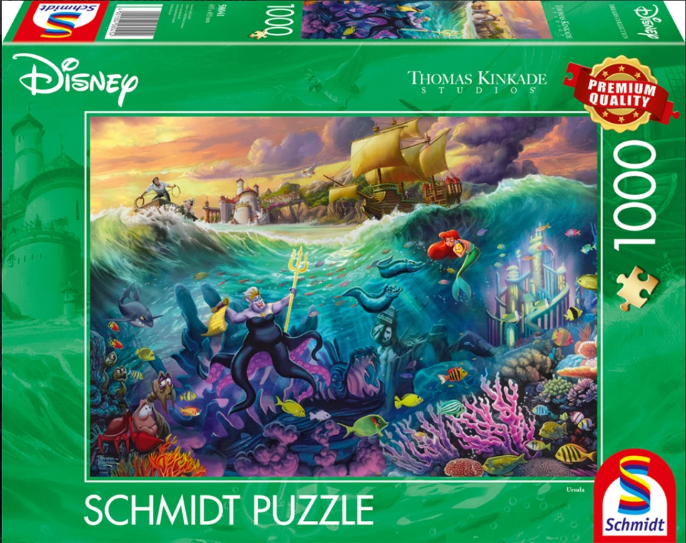 PUZZLE SCHMIDT 1000 PIEZAS DISNEY: ARIEL & URSULA 2025 *PEDIDO ANTICIPADO* ¡CONSULTA DISNEY! Foto 1 de 1