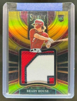 2023 Select Brady House Rookie Jumbo Swatch RC Patch Gold Prizm #6/10 Nationals - Image 1 of 2