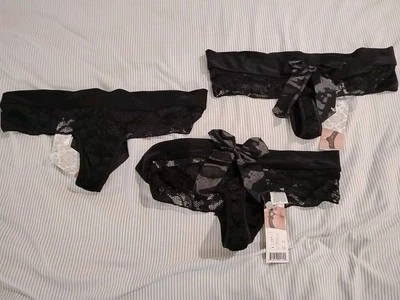 Lencería Tanga Ropa Interior Talla Única Lote De 3 Por Baci Foto 1 de 4