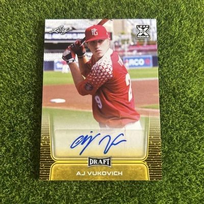 2020 Leaf Draft A.J. Vukovich XRC Autographs #BAAJV A96 - Image 1 of 2