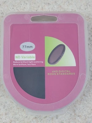 Variable Neutral Density Fader NDX Filter ND2 to ND400 77mm - Image 1 of 3