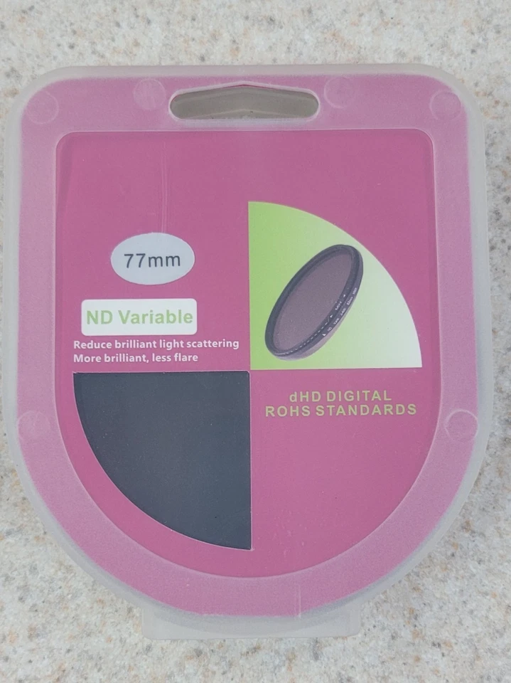 Variable Neutral Density Fader NDX Filter ND2 to ND400 77mm - Image 1 of 3