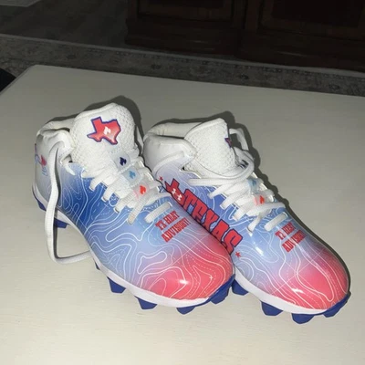 Zapatilla deportiva Under Armour Spotlight Fran RM 4 TX para niños blanca azul talla 2,5 Y Foto 1 de 4