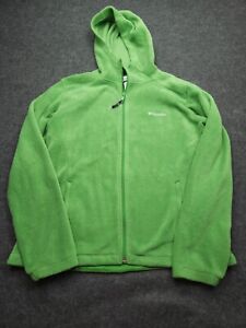 Columbia Sweater Womens XL Green Outdoor Hooded Sweatshirt Full Zip Ladies
