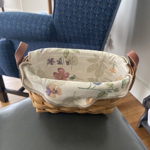 Longaberger 2005 Horizon Of Hope Basket, Protector, Liner And Card